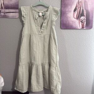 Cat and jack girls dress Size 4/5 years Spring/Summer Dress cotton green